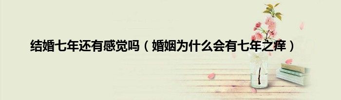 结婚七年还有感觉吗（婚姻为什么会有七年之痒）