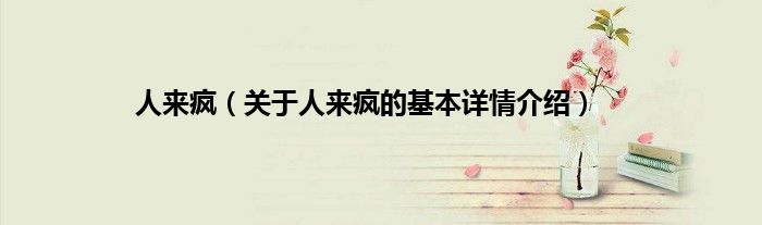 人来疯（关于人来疯的基本详情介绍）