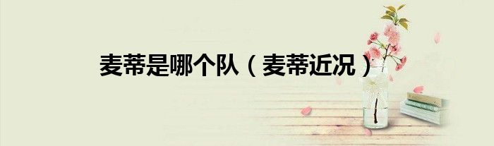 麦蒂是哪个队（麦蒂近况）
